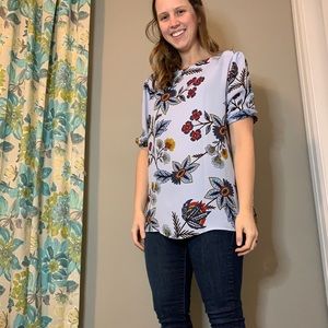LOFT Floral Blouse